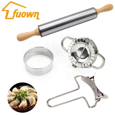 EBAY best selling food grade stainless steel dumpling maker mold press tool, jiaozi maker, manual dumpling maker