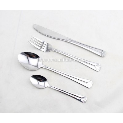 2017 kitchen bulk stainless steel dinner knife spoon fork cutlery set