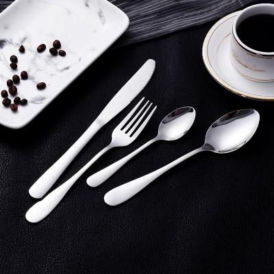 Stainless steel promotional cutlery set service 4 peoples 20 pieces flatware set