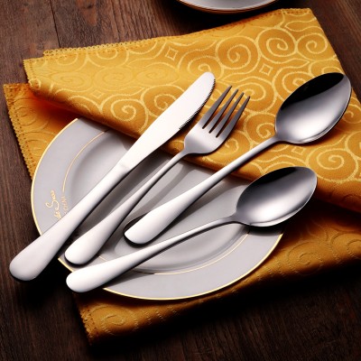 Stainless steel cutlery kitchen fork spoon knife flatware set