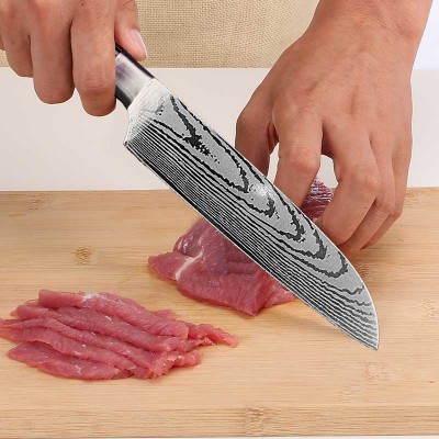 Professional kitchen knives 9 inch Japanese damascus steel chef knife